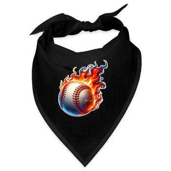 Baseball - Bandana - Schwarz - Vorne