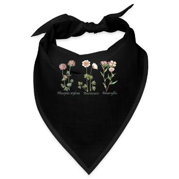 Botanische Illustration Botanical Illustration - Bandana - Schwarz - Vorne