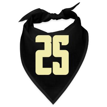 25 - Bandana - Schwarz - Vorne