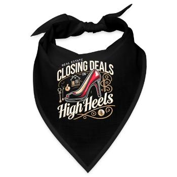 Geschäftsabschlüsse in High Heels - Bandana - Schwarz - Vorne