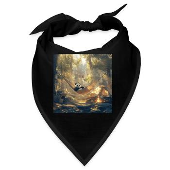 Panda - Bandana - Schwarz - Vorne