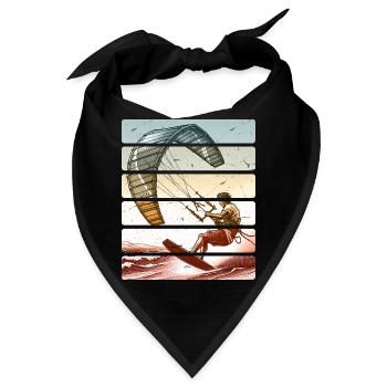 Kitesurfen Kitesurfer Kiteboard - Bandana - Schwarz - Vorne