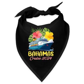 Bahamas Karibik Insel Atlantik Sommer Geschenk - Bandana - Schwarz - Vorne