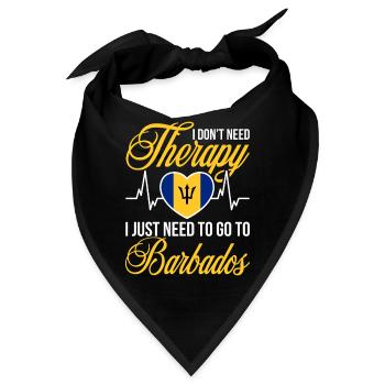 Barbados Karibik Bajan Urlaub Geschenk - Bandana - Schwarz - Vorne