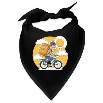 IHR POSTBOTE - Bandana - Schwarz - Vorne