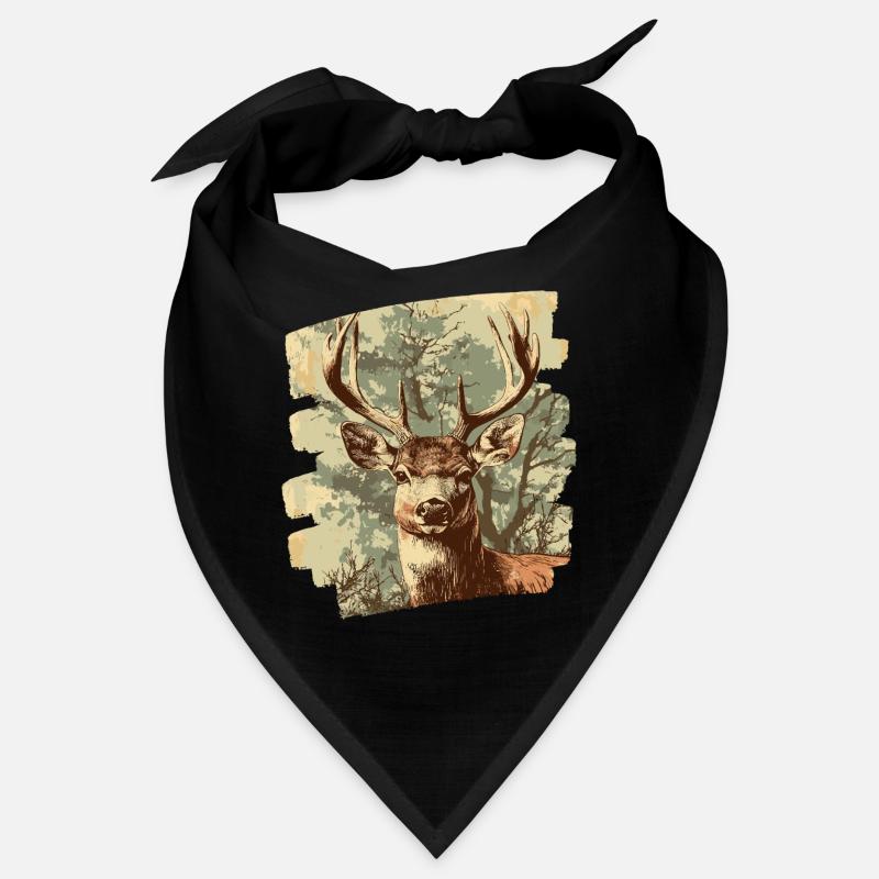 Hirsch mit Geweih Bandana