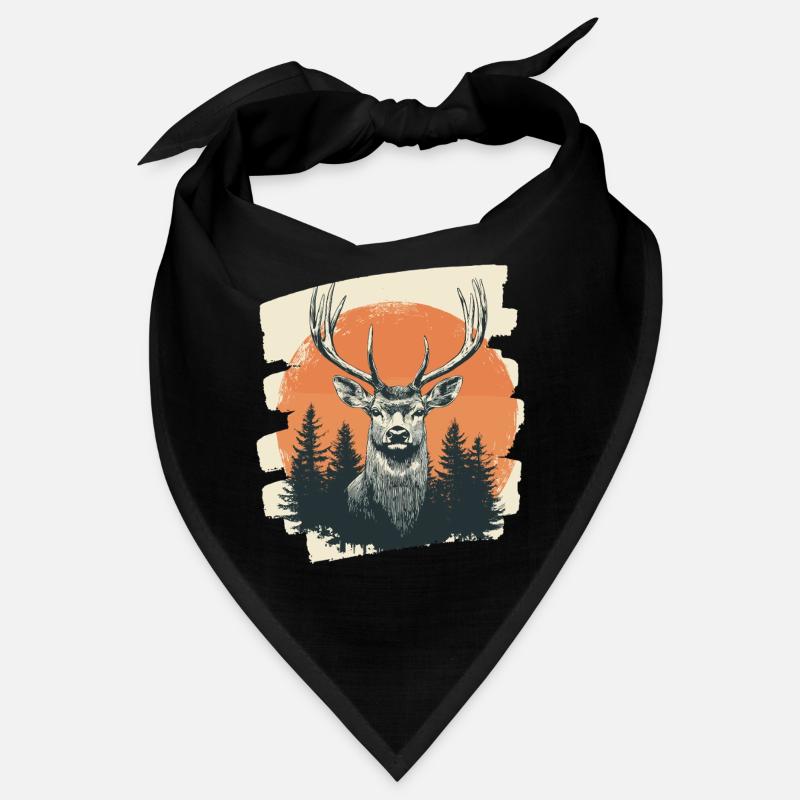 Hirsch mit Geweih Bandana