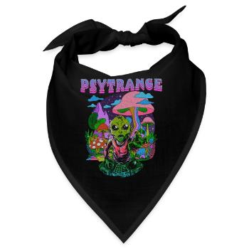 Techno House Party EDM Festival Goa Rave Psytrance - Bandana - Schwarz - Vorne