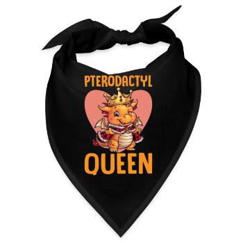Pterodactyl Queen Dino Design - Bandana - Schwarz - Vorne