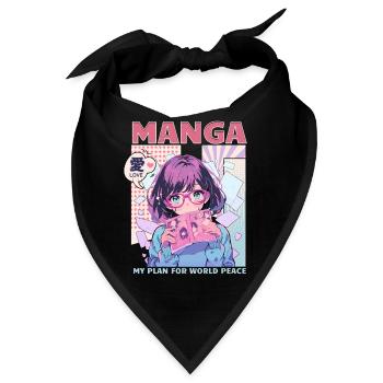 Manga Bücher Manga Liebhaber - Bandana - Schwarz - Vorne