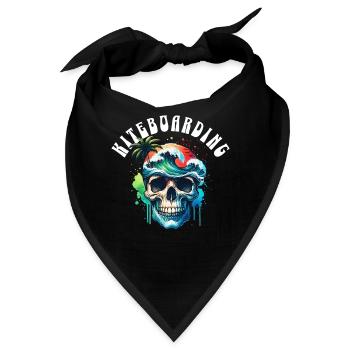 Kitesurfen Kitesurfer Kiteboard - Bandana - Schwarz - Vorne