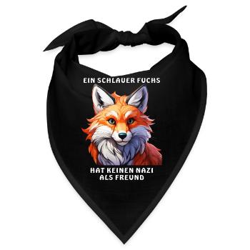 EIN SCHLAUER FUCHS - Bandana - Schwarz - Vorne
