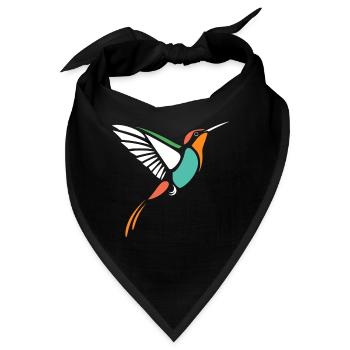 Kolibri - Bandana - Schwarz - Vorne