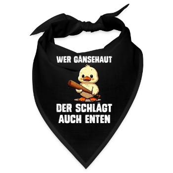 Faschingskostüm WER GÄNSEHAUT DER SCHLÄGT AUCH - Bandana - Schwarz - Vorne