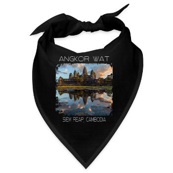 Angkor wat - Bandana - Schwarz - Vorne