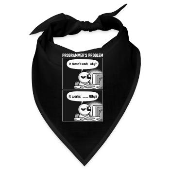 Programmierer Computercodierungssoftwareentwickler - Bandana - Schwarz - Vorne