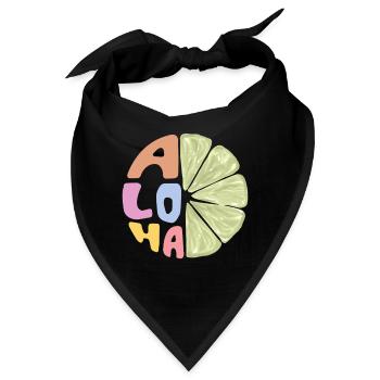 Aloha - Bandana - Schwarz - Vorne