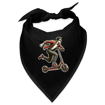 Tretroller E-Scooter E-Roller - Bandana - Schwarz - Vorne