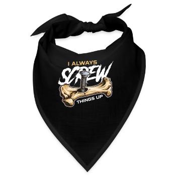 Orthopedic Surgeon I Always Screw Physical Therapy - Bandana - Schwarz - Vorne