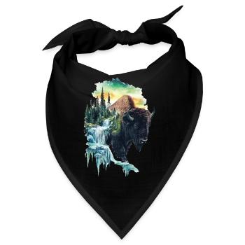Bison - Bandana - Schwarz - Vorne