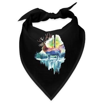 Reh - Bandana - Schwarz - Vorne