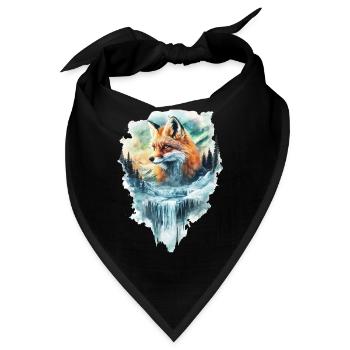 Fuchs - Bandana - Schwarz - Vorne
