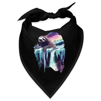 Faultier - Bandana - Schwarz - Vorne