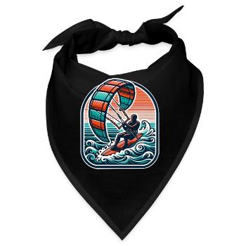 Kitesurfen Kitesurfer Kiteboard - Bandana - Schwarz - Vorne