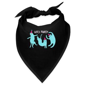 Party Cats Feiern Party Cats Celebration - Bandana - Schwarz - Vorne