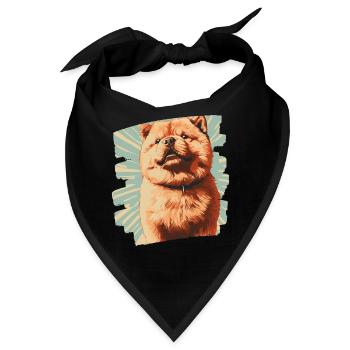 Chow Chow - Bandana - Schwarz - Vorne