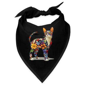 Devon Rex - Bandana - Schwarz - Vorne