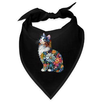 Norwegische Waldkatze - Bandana - Schwarz - Vorne