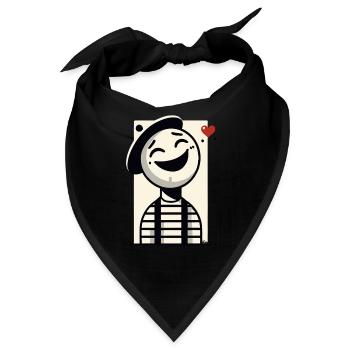 Franz, der verliebte Pantomime - Bandana - Schwarz - Vorne