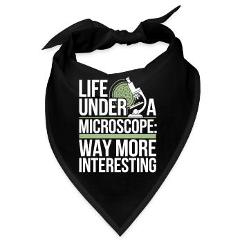 Microscope Enthusiast Lab Technician Science - Bandana - Schwarz - Vorne
