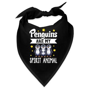 Penguine Vogelliebhaber Penguin -Enthusiast - Bandana - Schwarz - Vorne