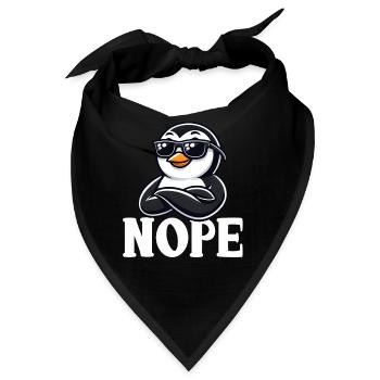 Penguine Vogelliebhaber Penguin -Enthusiast - Bandana - Schwarz - Vorne