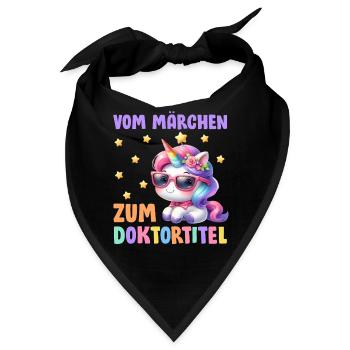 Dissertation VOM MÄRCHEN ZUM DOKTORTITEL Lustig - Bandana - Schwarz - Vorne