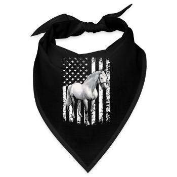 Ich Liebe Meinen Percheron An Die Scheune Und - Bandana - Schwarz - Vorne