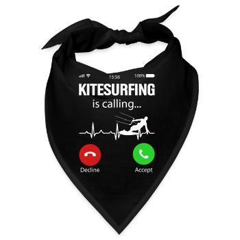 Kitesurfer Kiteboard Kitesurfen Kitesurf - Bandana - Schwarz - Vorne