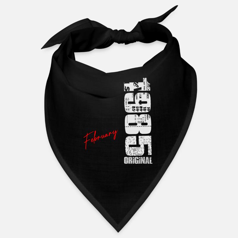 Février 1985 Vintage Né Anniversaire Rétro Bandana
