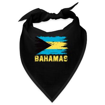 Bahamas Karibik Insel Atlantik Sommer Geschenk - Bandana - Schwarz - Vorne