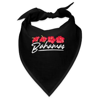 Bahamas Karibik Insel Atlantik Sommer Geschenk - Bandana - Schwarz - Vorne