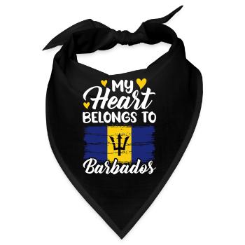 Barbados Karibik Bajan Urlaub Geschenk - Bandana - Schwarz - Vorne