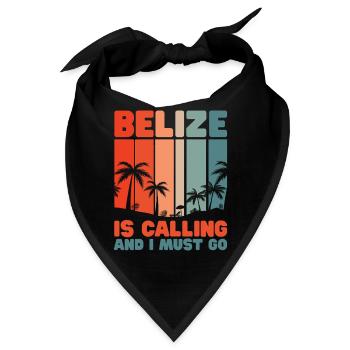 Belize Latino Belizer Belizerin Maya Geschenk - Bandana - Schwarz - Vorne