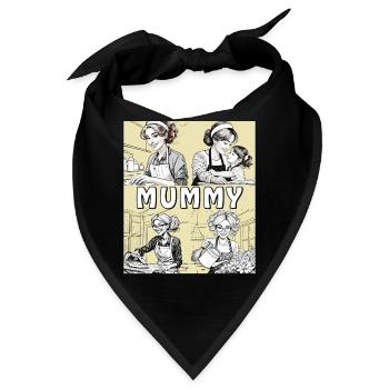 FRAU HAUSARBEIT MUMMY - Bandana - Schwarz - Vorne
