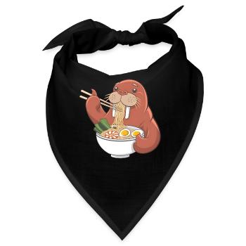 Walross - Bandana - Schwarz - Vorne