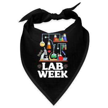 Lab Week Medical Science Med Lab Wissenschaftler - Bandana - Schwarz - Vorne