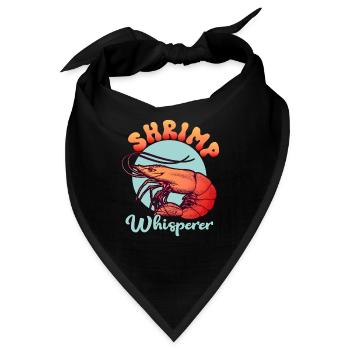 Shrimp Whisperer Shrimp Lover Seafood - Bandana - Schwarz - Vorne