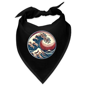 Welle - Bandana - Schwarz - Vorne