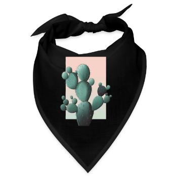 Kaktus - Bandana - Schwarz - Vorne